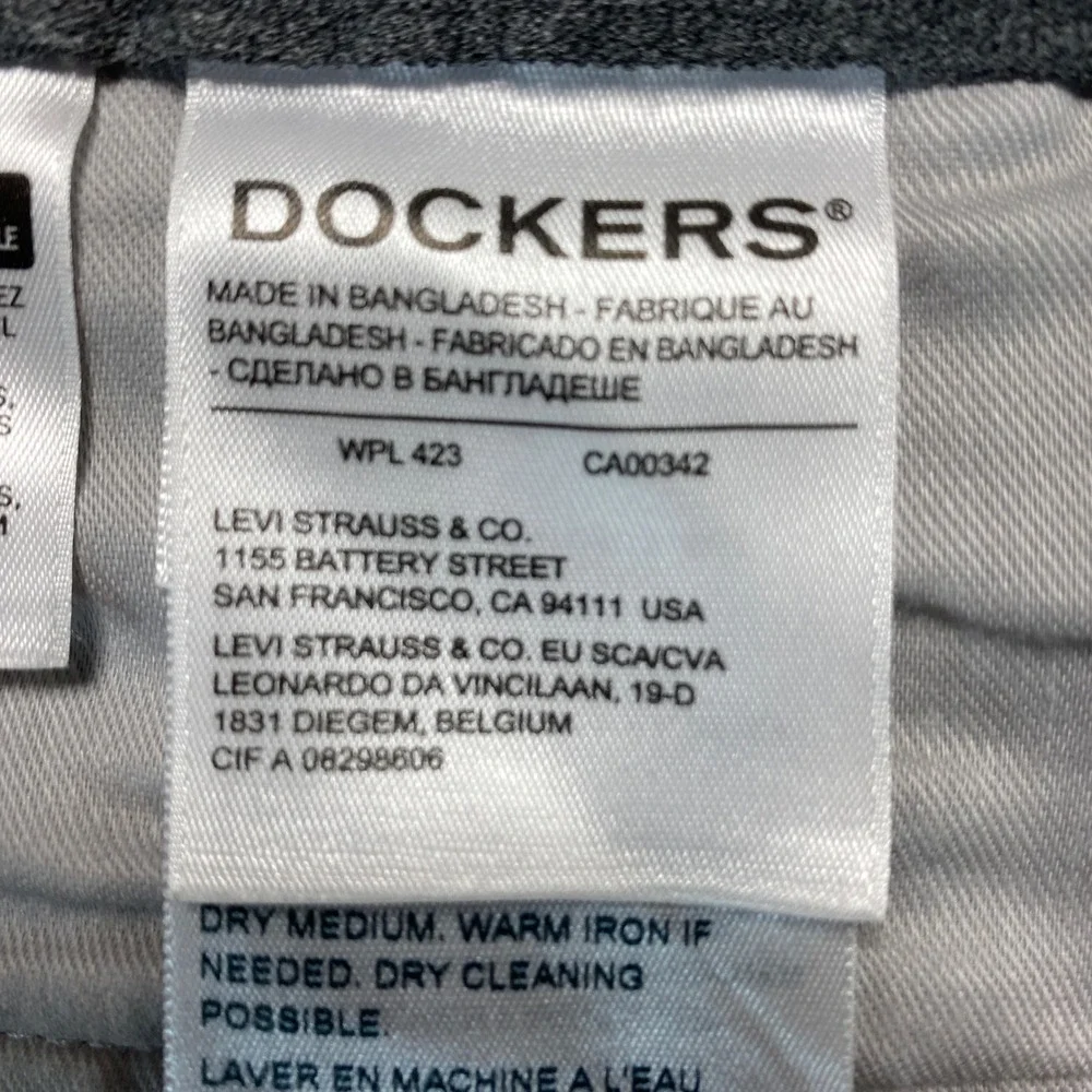 Dockers Workday Khaki Mens 38x34 Tan Straight Fit Smart 360 Flex Chino Pants NEW